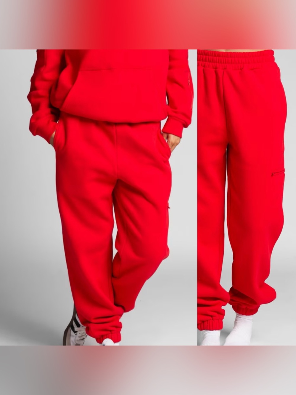 Comfrt Airplane Mode Sweatpants- Crimson